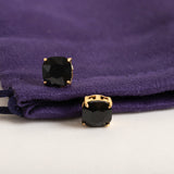 Black Set Crystal Stud Earrings