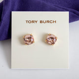 Pink Set Crystal Earrings