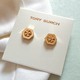 Hex Logo Stud Earrings (Gold)