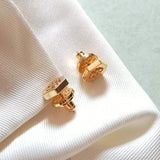 Hex Logo Stud Earrings (Gold)
