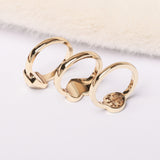 16K-Gold Adeline Stackable Ring Set