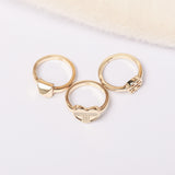16K-Gold Adeline Stackable Ring Set