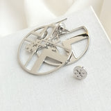 Silver Milgrain Hoop Earrings