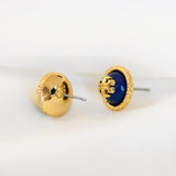 Blue Logo Rope Earrings