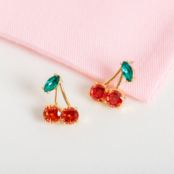 Ma Cherie Cherry Studs Earrings