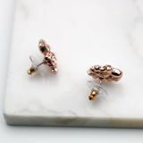MARCHESA Charming Rose Gold Stud Earrings