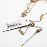 MARCHESA Classic Vintage Crystal Pendant Gold-toned necklace